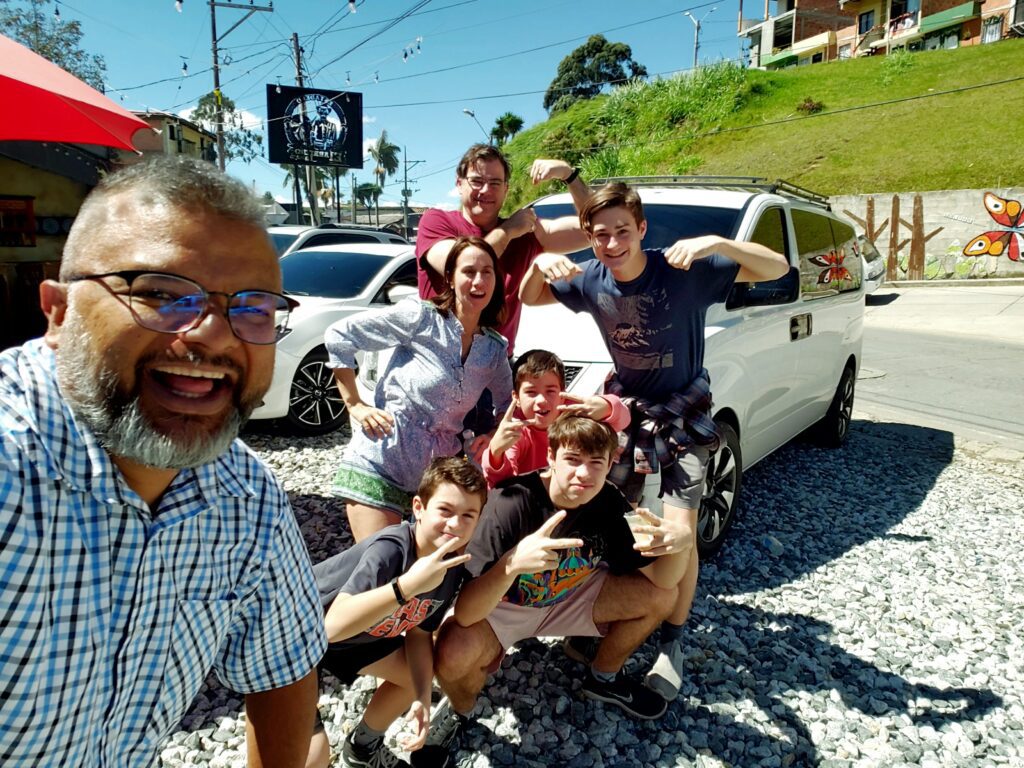 Silvio con familia
